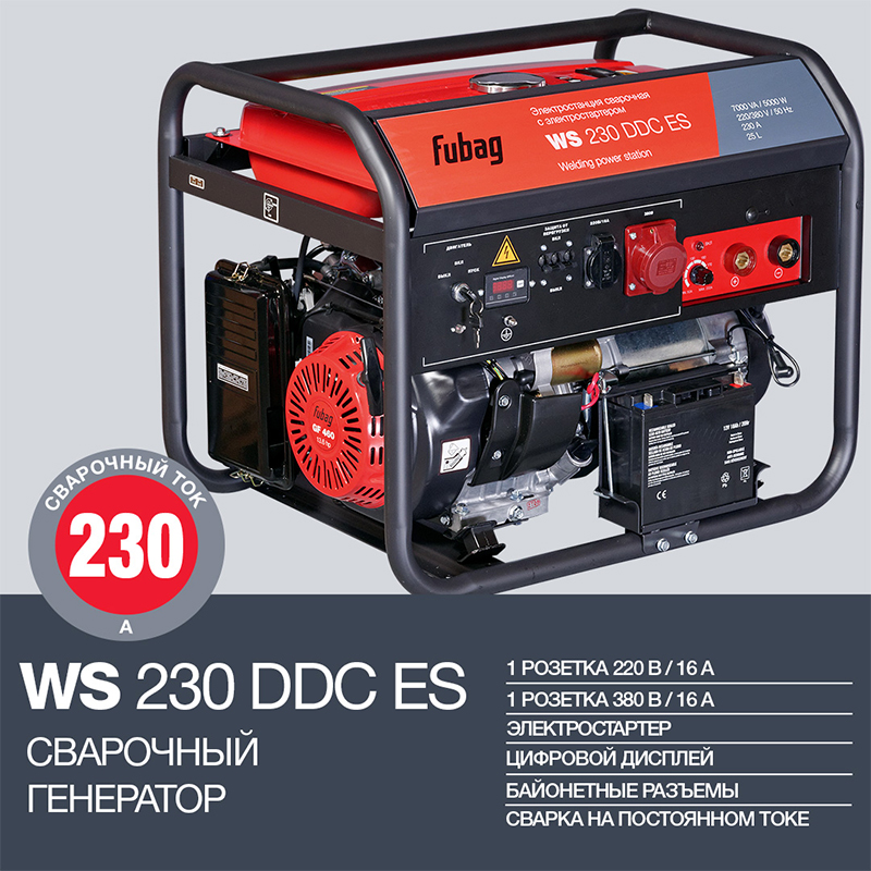 Сварочный генератор Fubag WS 230 DDC ES